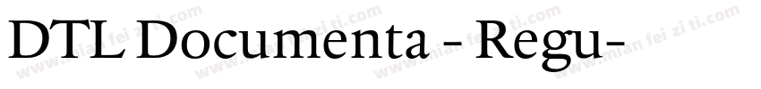 DTL Documenta - Regu字体转换